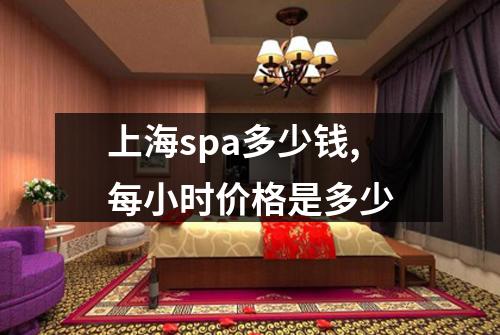 上海spa多少钱,每小时价格是多少