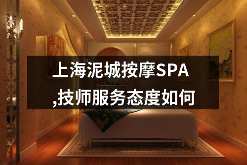 上海泥城按摩SPA,技师服务态度如何