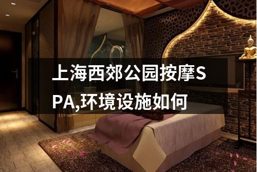 上海西郊公园按摩SPA,环境设施如何