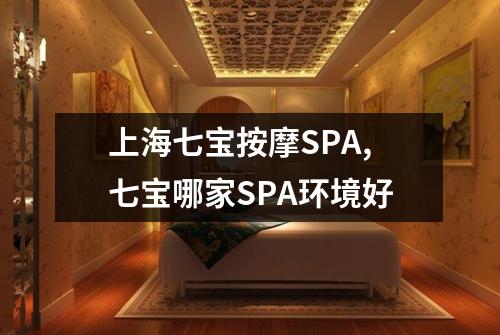 上海七宝按摩SPA,七宝哪家SPA环境好