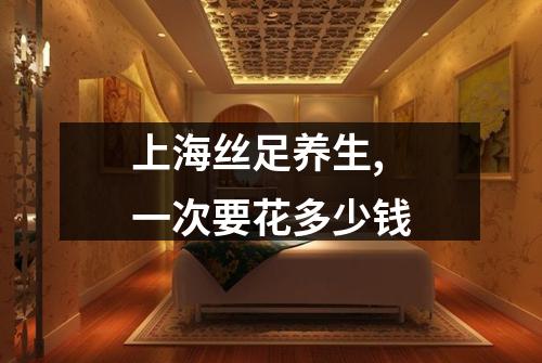 上海丝足养生,一次要花多少钱