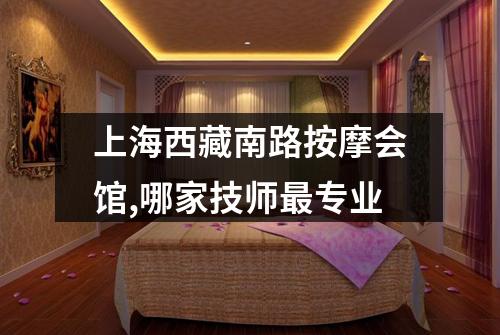 上海西藏南路按摩会馆,哪家技师最专业