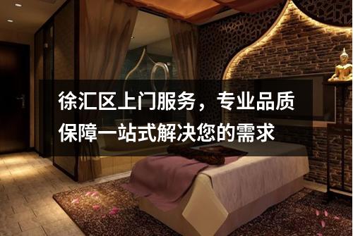 徐汇区上门服务，专业品质保障一站式解决您的需求
