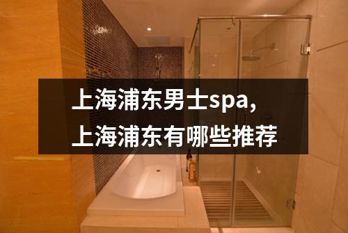 上海浦东男士spa,上海浦东有哪些推荐