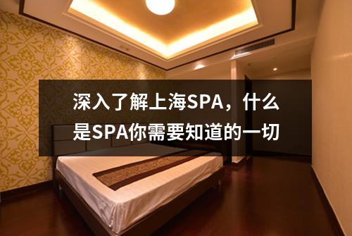 深入了解上海SPA，什么是SPA你需要知道的一切