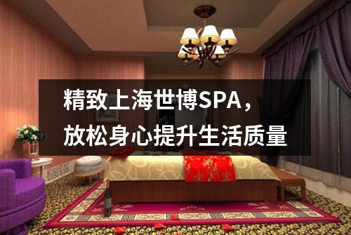 精致上海世博SPA，放松身心提升生活质量