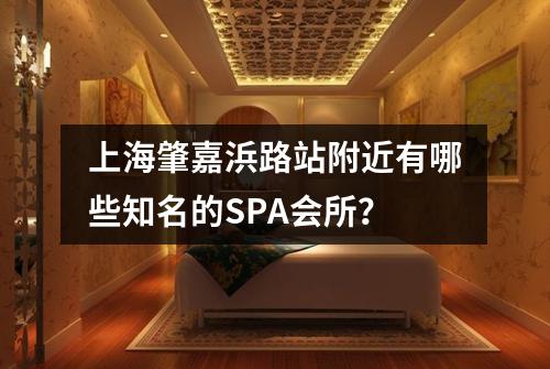 上海肇嘉浜路站附近有哪些知名的SPA会所？