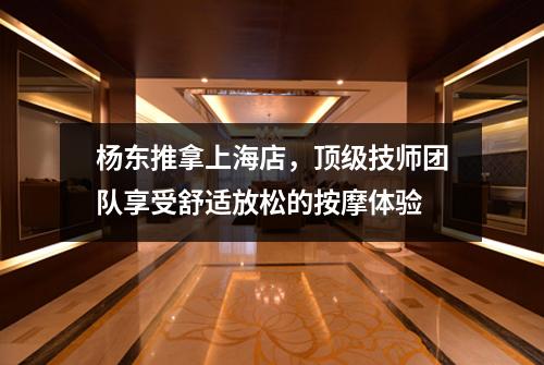 杨东推拿上海店，顶级技师团队享受舒适放松的按摩体验