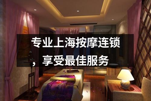 专业上海按摩连锁，享受最佳服务