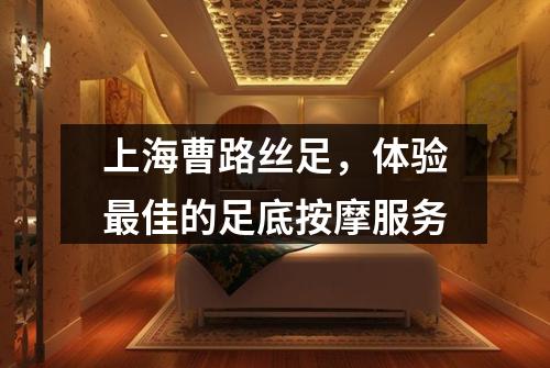 上海曹路丝足，体验最佳的足底按摩服务