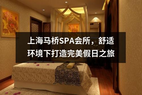 上海马桥SPA会所，舒适环境下打造完美假日之旅