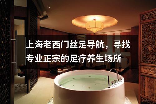 上海老西门丝足导航，寻找专业正宗的足疗养生场所