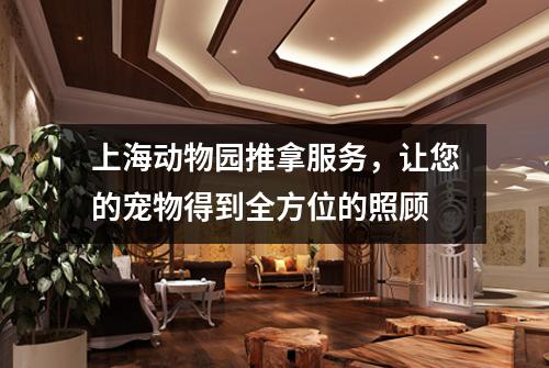 上海动物园推拿服务，让您的宠物得到全方位的照顾