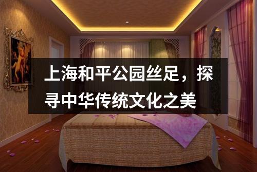上海和平公园丝足，探寻中华传统文化之美