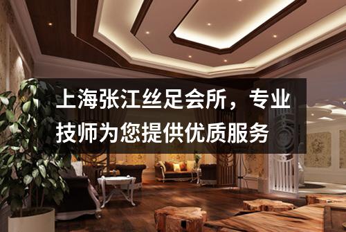 上海张江丝足会所，专业技师为您提供优质服务