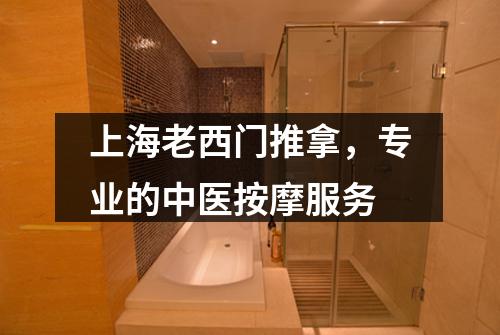 上海老西门推拿，专业的中医按摩服务