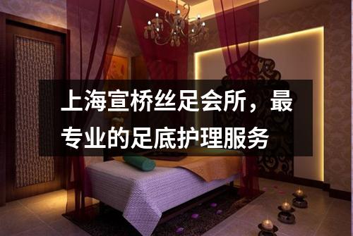 上海宣桥丝足会所，最专业的足底护理服务