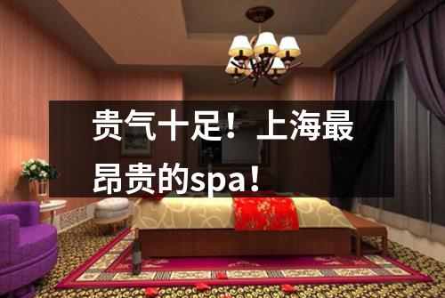 贵气十足！上海最昂贵的spa！