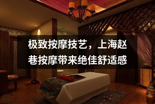 极致按摩技艺，上海赵巷按摩带来绝佳舒适感