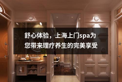 舒心体验，上海上门spa为您带来理疗养生的完美享受