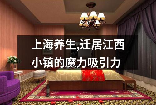 上海养生,迁居江西小镇的魔力吸引力