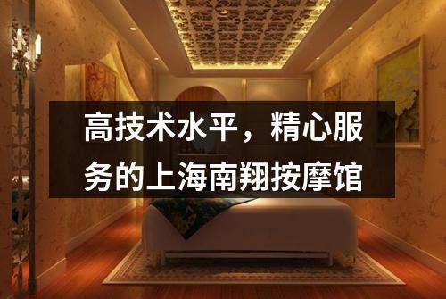 高技术水平，精心服务的上海南翔按摩馆