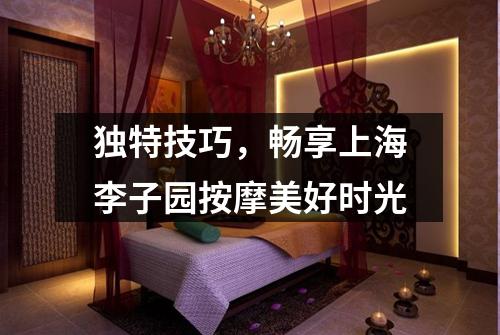 独特技巧，畅享上海李子园按摩美好时光