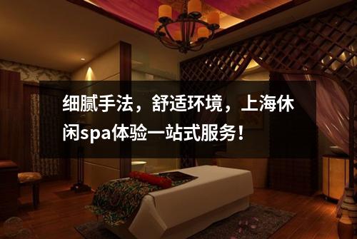 细腻手法，舒适环境，上海休闲spa体验一站式服务！
