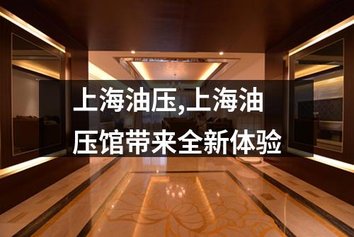 上海油压,上海油压馆带来全新体验