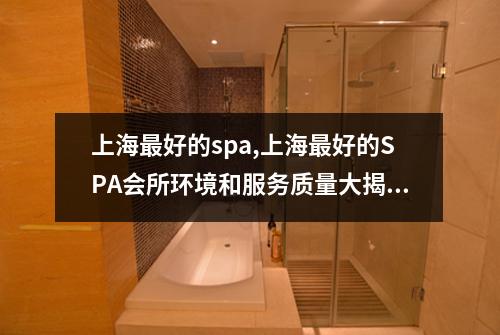 上海最好的spa,上海最好的SPA会所环境和服务质量大揭秘