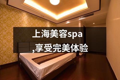 上海美容spa,享受完美体验