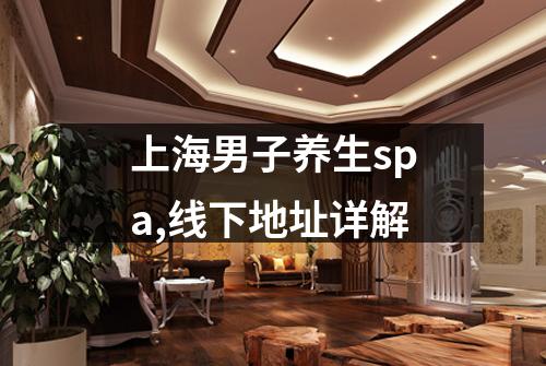 上海男子养生spa,线下地址详解