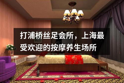 打浦桥丝足会所，上海最受欢迎的按摩养生场所
