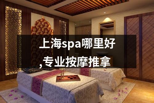 上海spa哪里好,专业按摩推拿