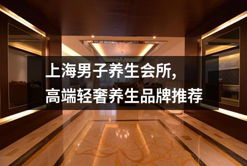 上海男子养生会所, 高端轻奢养生品牌推荐