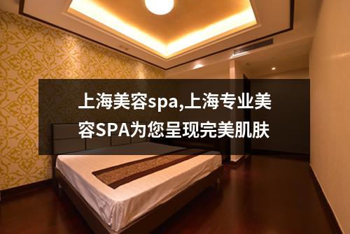 上海美容spa,上海专业美容SPA为您呈现完美肌肤
