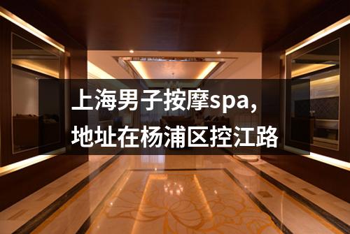 上海男子按摩spa,地址在杨浦区控江路