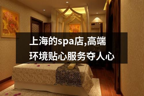 上海的spa店,高端环境贴心服务夺人心