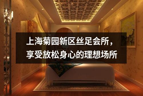 上海菊园新区丝足会所，享受放松身心的理想场所
