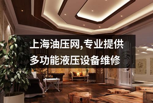 上海油压网,专业提供多功能液压设备维修