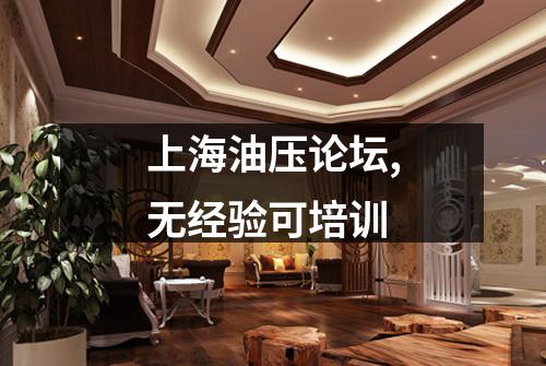 上海油压论坛,无经验可培训