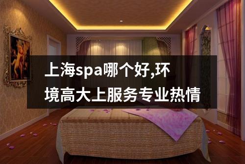 上海spa哪个好,环境高大上服务专业热情