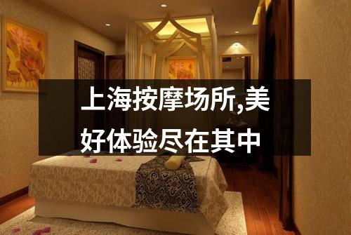 上海按摩场所,美好体验尽在其中