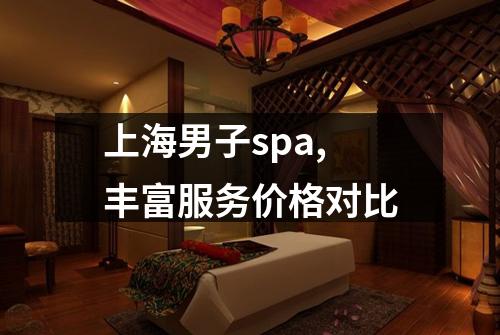 上海男子spa,丰富服务价格对比