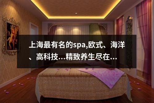 上海最有名的spa,欧式、海洋、高科技...精致养生尽在其中