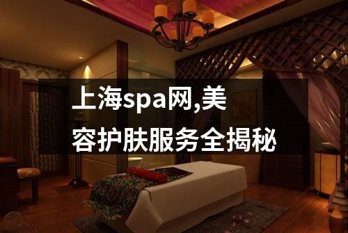 上海spa网,美容护肤服务全揭秘