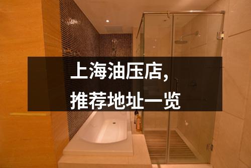 上海油压店,推荐地址一览