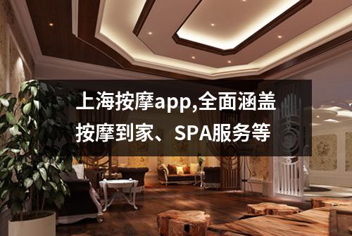 上海按摩app,全面涵盖按摩到家、SPA服务等