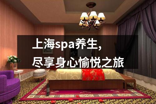 上海spa养生,尽享身心愉悦之旅