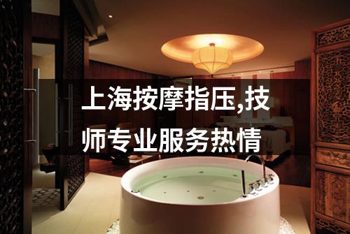 上海按摩指压,技师专业服务热情